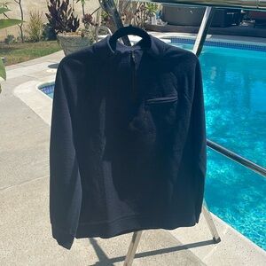 Marc Anthony Navy 1/2 ZipUp Hoodie w/ front zipper pocket | Size M